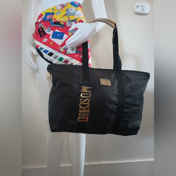 🖤 Vintage Moschino Large Logo Weekend Bag - Picture 7 of 14